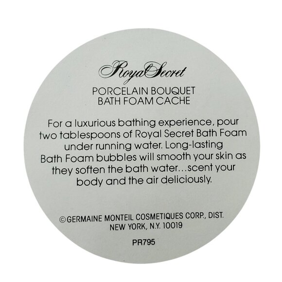 Vintage Royal Secret Porcelain Bath Powder Cache 6.5oz Sealed Germaine Monteil - Picture 4 of 9